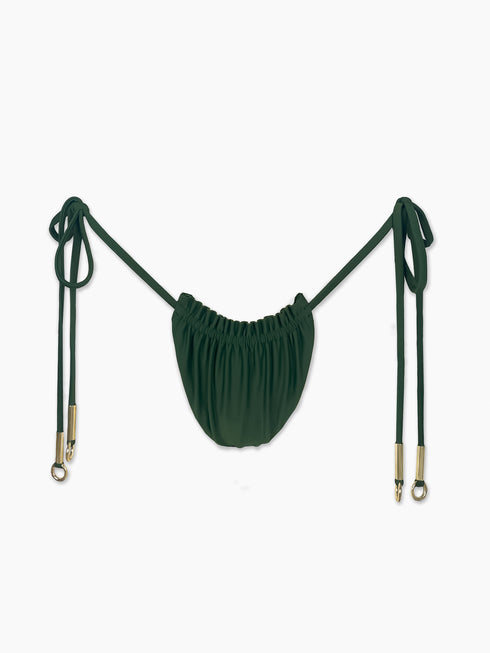 The Anita Ruffle Edge Bottom - Juniper